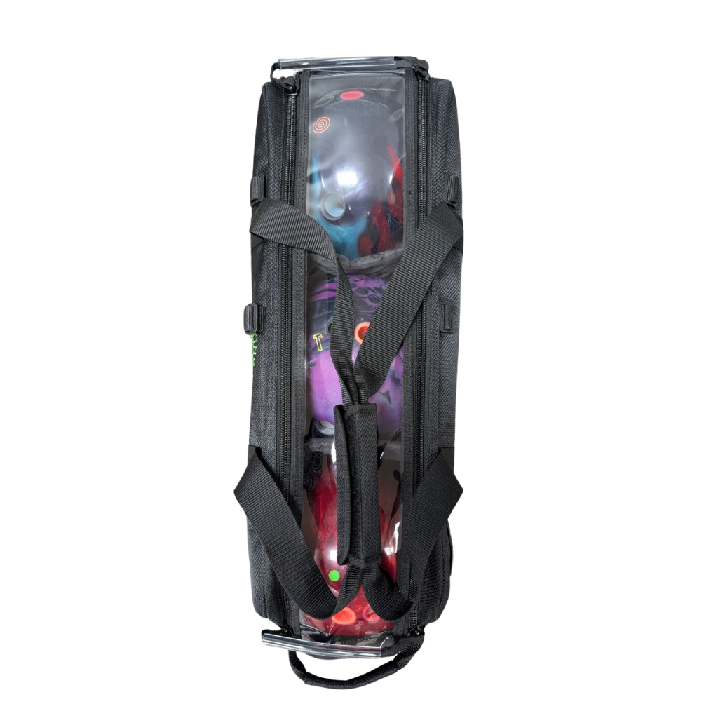 Triple Roller Bowling Bag with Handle - White Logo