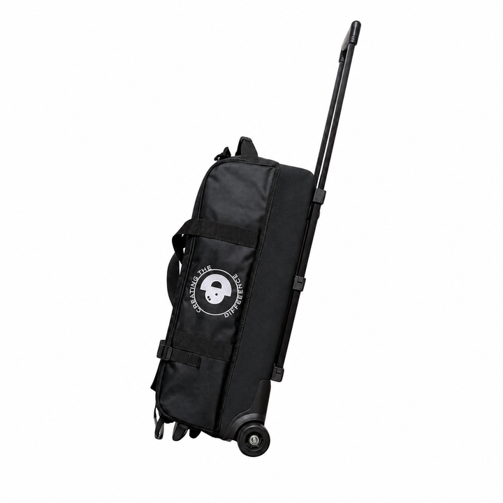 Triple Roller Bowling Bag with Handle - White Logo