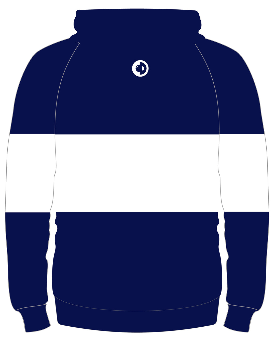 Tri-Stripe Navy Hoodie