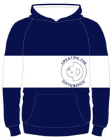 Tri-Stripe Navy Hoodie