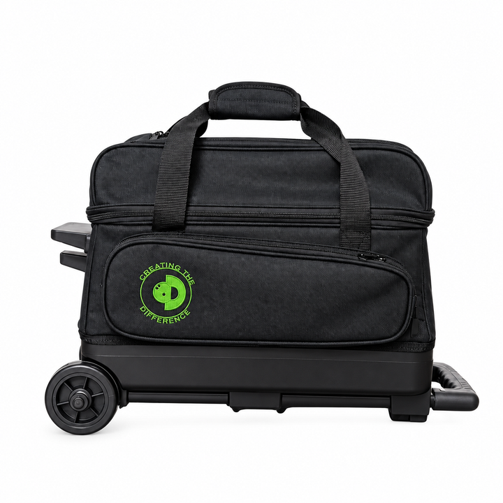 Double Roller Bowling Bag Black