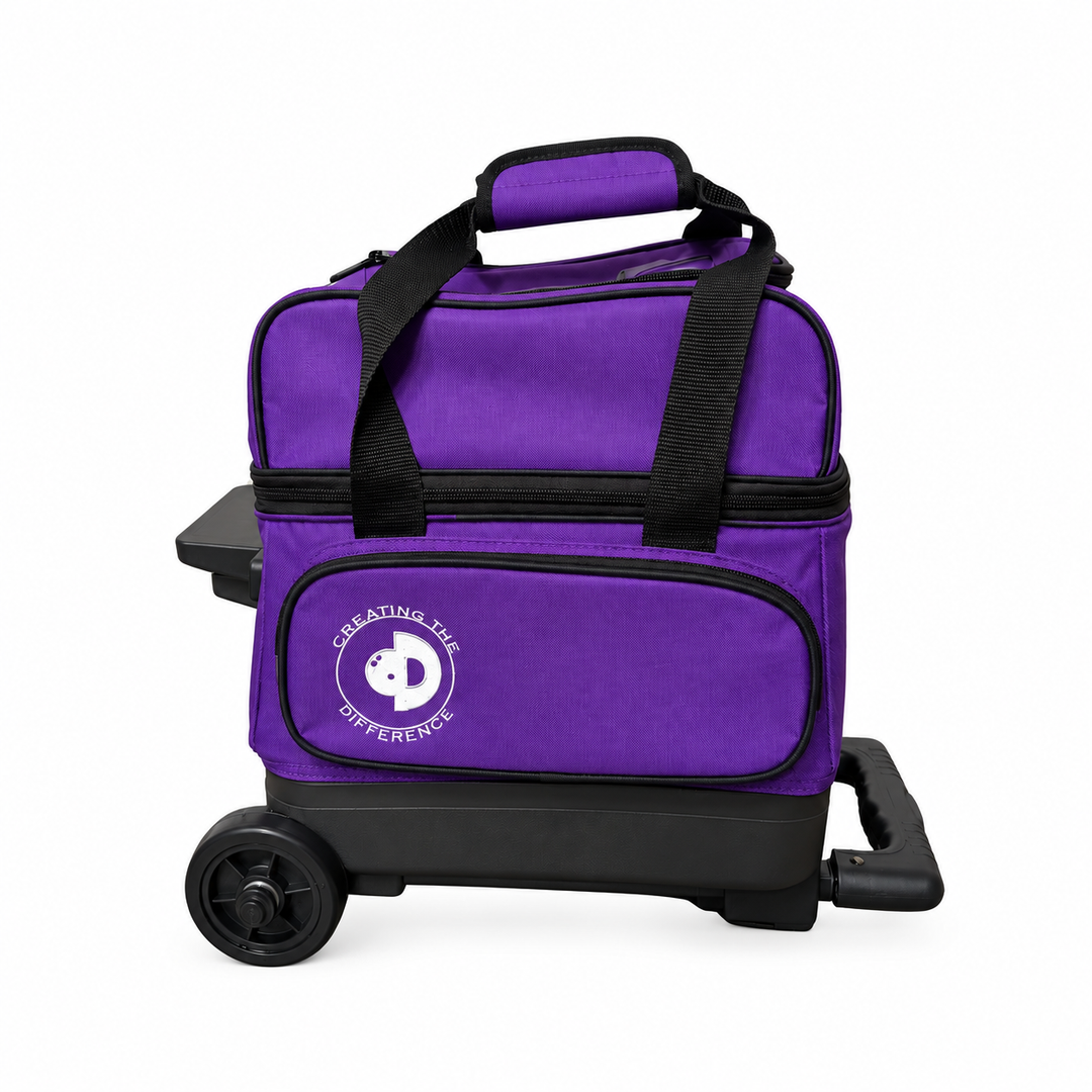 Single Ball Roller Bowling Bag Purple