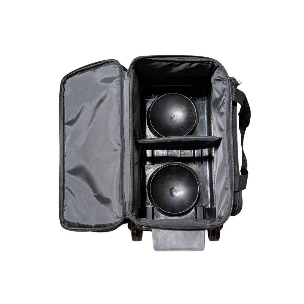 Double Roller Bowling Bag Black