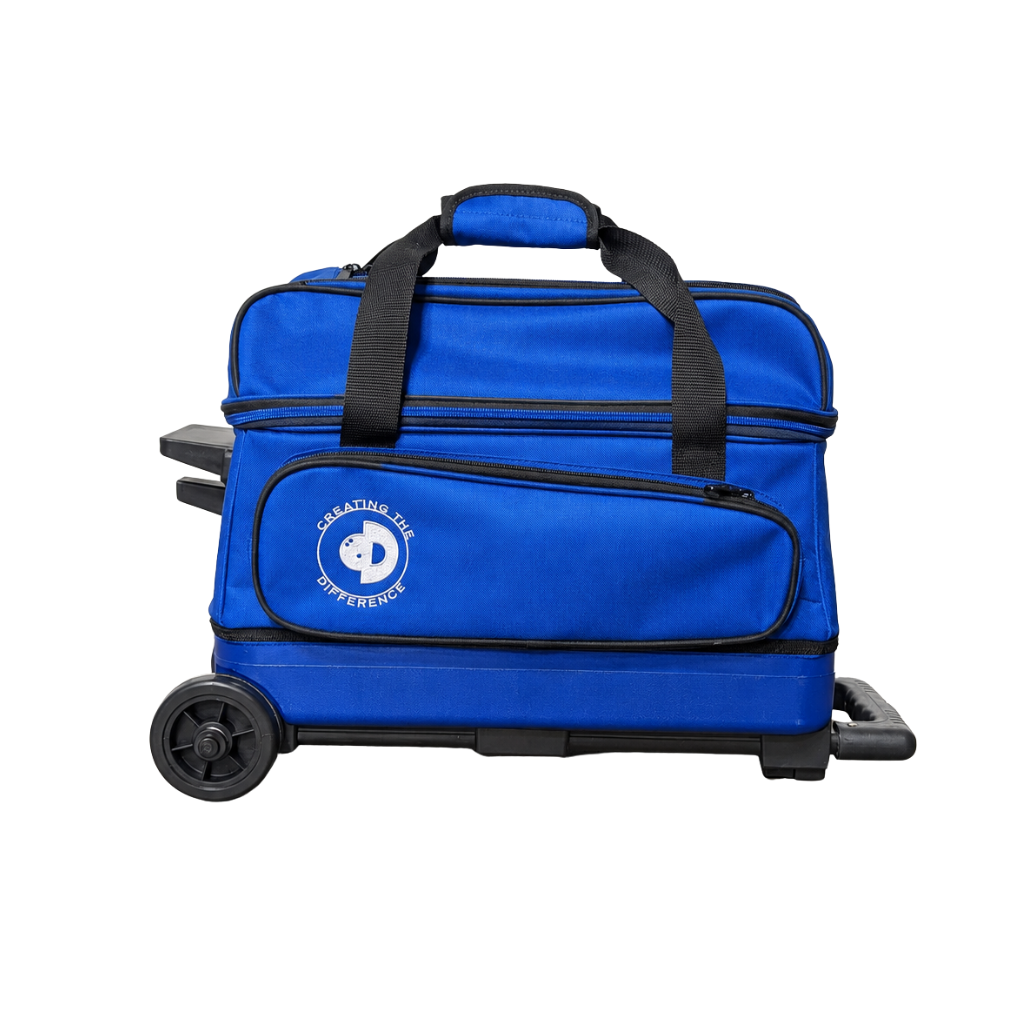 Double Roller Bowling Bag Blue