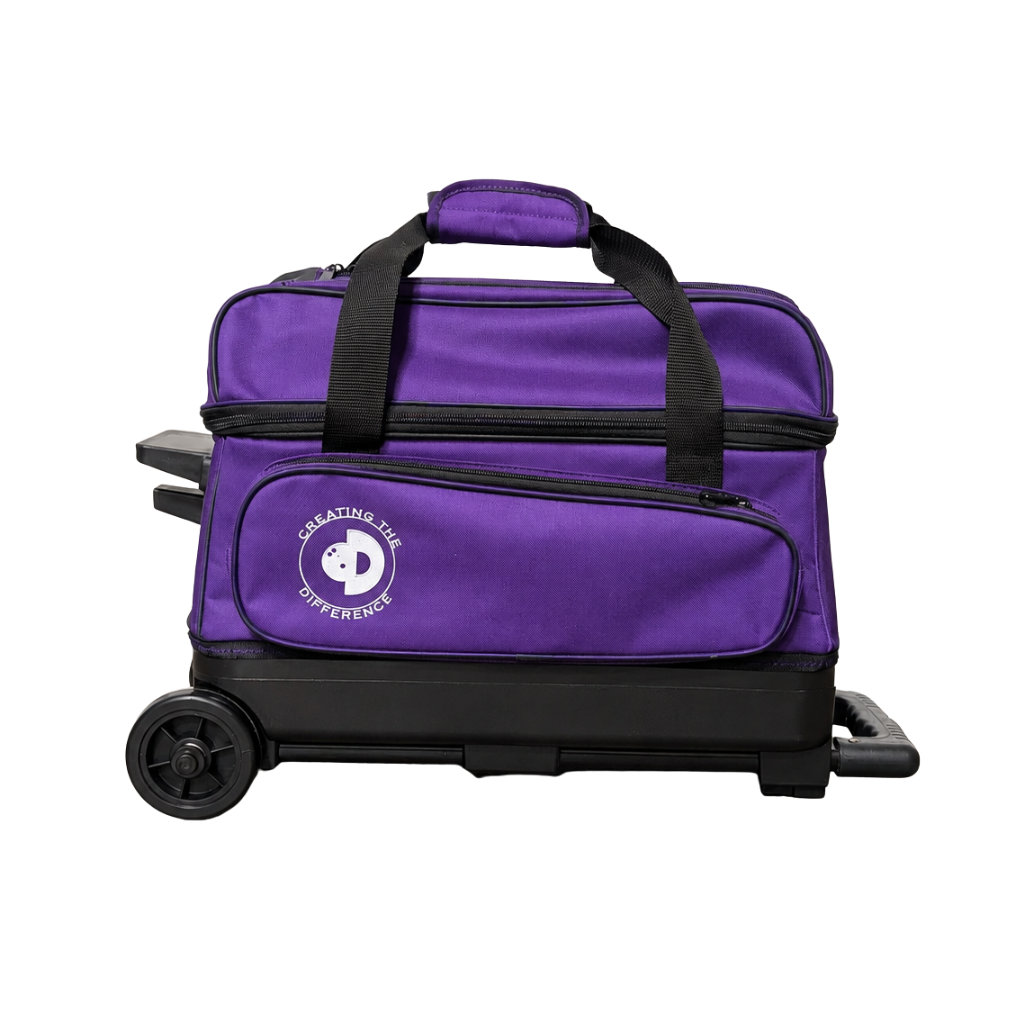 Double Roller Bowling Bag Purple