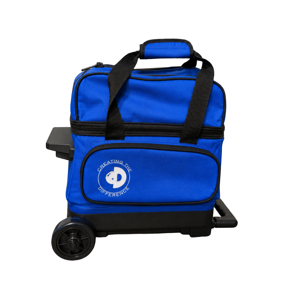 Single Ball Roller Bowling Bag Blue