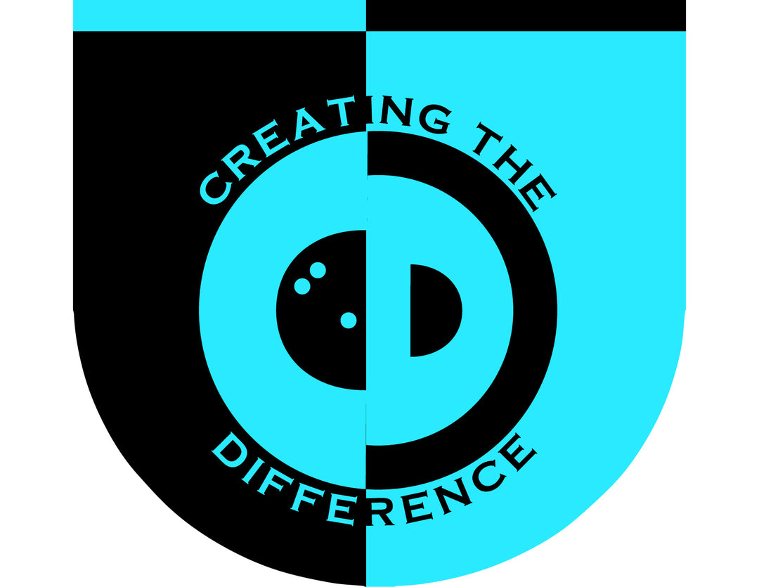 Split Blue Bowling Ball Bag