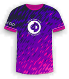 Purple Fleck with Pink Jersey