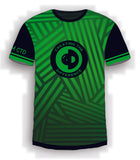 Gray Stripes on Green Jersey