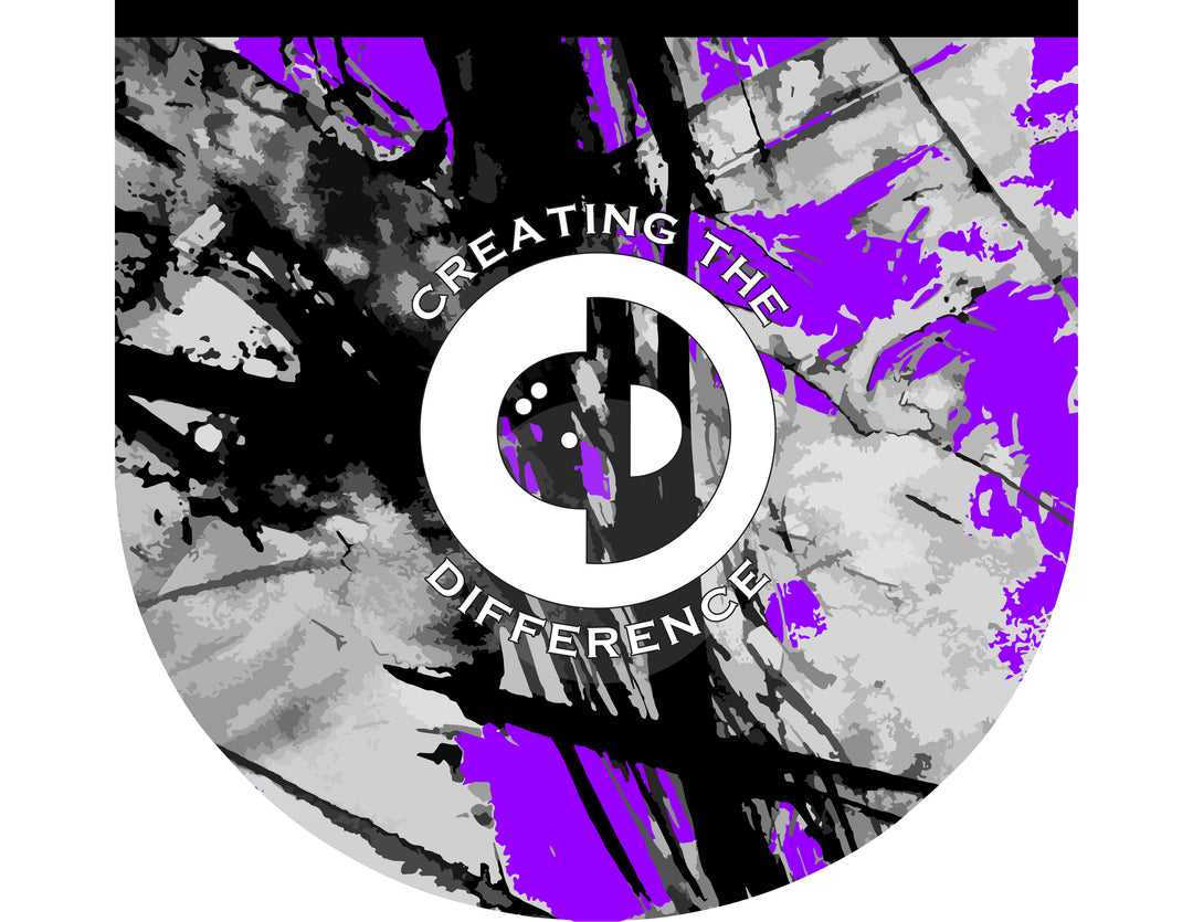 Sketch Purple Bowling Ball Bag