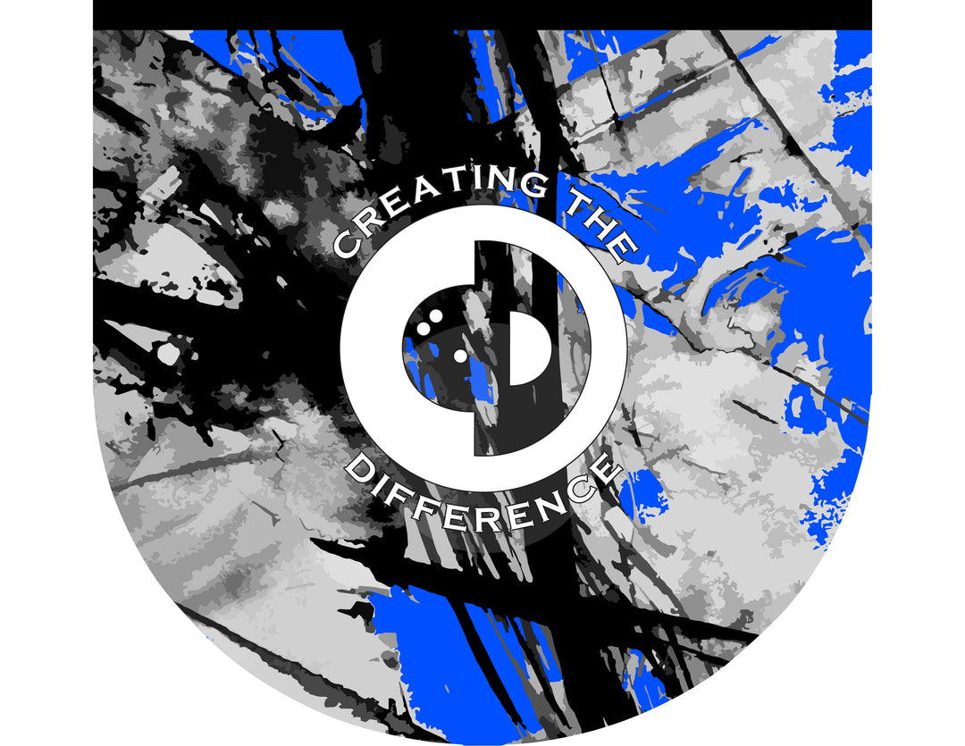 Sketch Blue Bowling Ball Bag